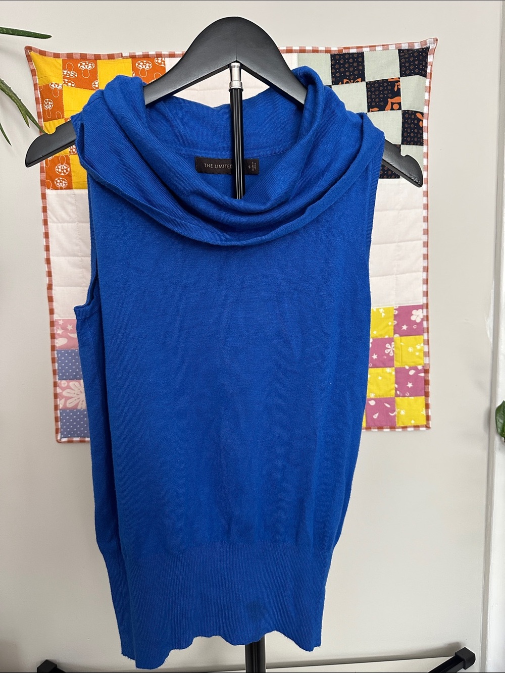 The Limited Women’s Sleeveless Cowl Neck Sweater - Blue